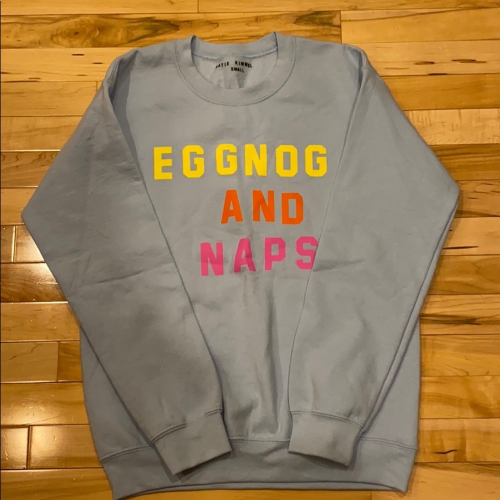 Eggnog and naps graphic crewneck